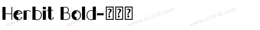 Herbit Bold字体转换
